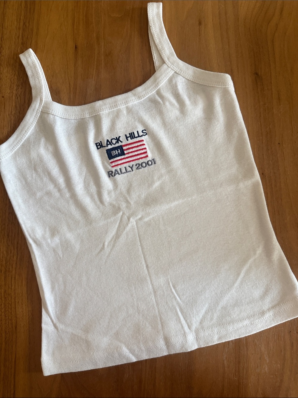 Vintage Sturgis Rally 2001 White Tank Top